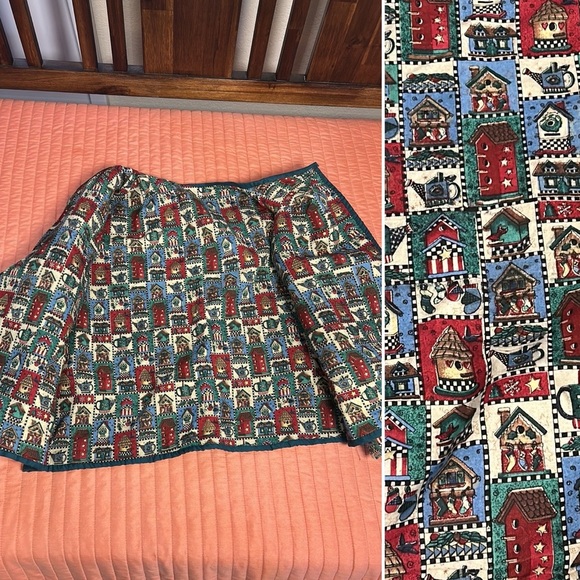 Unique Vintage Snowman Appliqué Tapestry Ugly Christmas Jacket size Large/XL - Picture 12 of 16